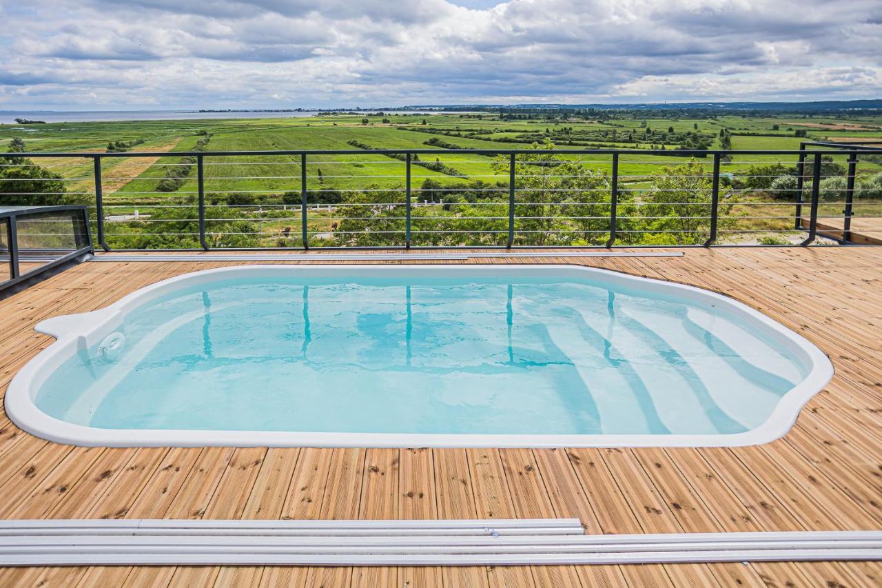 Nowe Domki Deluxe Z Widokiem Na Zatoke Z Basenem I Sauna Oslonino Esterno foto