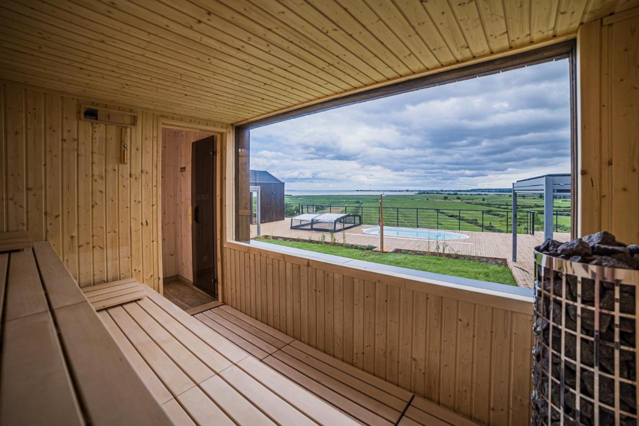 Nowe Domki Deluxe Z Widokiem Na Zatoke Z Basenem I Sauna Oslonino Esterno foto