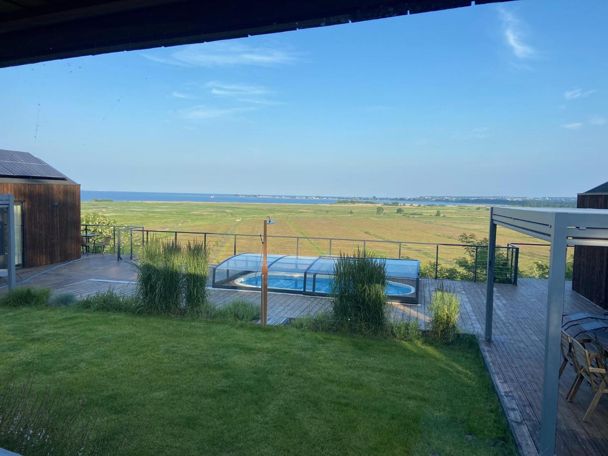 Nowe Domki Deluxe Z Widokiem Na Zatoke Z Basenem I Sauna Oslonino Esterno foto